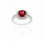 Sell :sterling silver garnet ring, gemstone ring