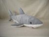 Sell plush shark in various size and color, stuffed polyester fibre.