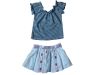 100%cotton girls clothes set