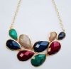 Sell multi colors tear drop necklace