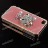 Cute Bear Crystal Stone Case TOP QUALITY LUXURY case for iPhone 4s, fo