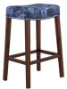 Sell Antique Unique Oak Fabric Bar Stool