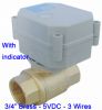 2 Way 3/4'' Brass Electric Flow Control Valve, DC5V, 2/3/5 Wires, 1.0Mpa