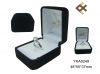 Durable black velvet plastic ring gift  box