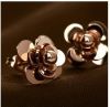 Sell camellia earring , 18k gold plating jewerly