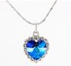 Sell blue crystal necklace with diamond jewerly