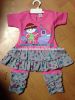 Sell Girls Two Pcs Set Dubai Stock Lot Garments Girls Frock