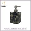 Custom modern stone bathroom soap dispenset set