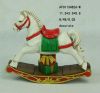 rocking horse resin decoration