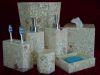 Sell bathroom accessories pure resin bathroom set polyresin Bathroom