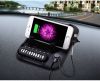 Car Anti-slip mat phone holder with phone charging.