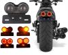 Motorcycle Rear Turn Signal LED Brake Light license Bar Lamp