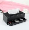 Leather Tissue Box Storage Box, multifuction Tissue Box