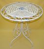 Sell metal iron white antique table furniture garden decor