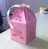 Sell mini cupcake box "Rose" carving wedding box in various colors