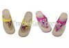 Popular Ladies Wedge Colorful Slipper (9719)