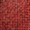 Sell Crystle Glass with silver foil mosaic tile Magma Rosso