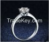 strontium titanate gemstone ring