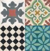 Cement encaustic floor tiles