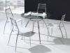 Sell modern glass dining table and dining chair