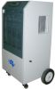 Industrial dehumidifier with universal wheel brake