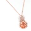 wholesale 925 sterling silver rose flower pendant