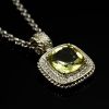 wholesale 925 sterling silver citrine pendant