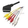 Sell scart cable to 6rca plugs male