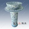 Sell Blue and white Porcelain pedestal washbasin