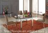 L806D Modern Extendable Glass Dining Table