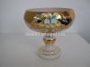 Luxurious Handpainted Glass Fruit Plate (HYLP579)