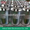 CBB65 capacitor for air conditioner polypropylene film filling oil type aluminium case terminal pin wires ac capacitor