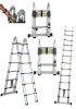 Telescopic ladder, extension ladder, double used telescoipic ladder