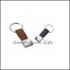 Sell customed printed pu leather loop keychain souvenir