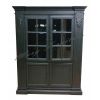 French Bookcase With 2 Glass Doors And 2 Panel Doors