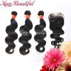 Brazilian Virgin hair 3bundles with closure