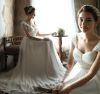 chiffon wedding dress