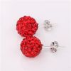 2013 hot selling shamball earrings jewelry