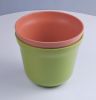 Degradable plant fiber flower pot