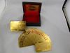 24K Gold foil playing card with wooden box packing