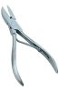 Nail cutter single spring, double finish style Available sizes 4", 4.5