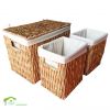 Water Hyacinth Wicker Storage Boxes and Bins HO-4003S/3 -Home24h