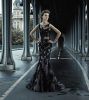 New Crystal Prom Dress Scoop Sleeve Black Mermaid Beaded Lace Applique Evening Dresses DH003836  from Babyonlinedress