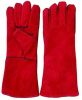 Sell Red Crowhide Split Leather Work Glove