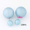 Fashion cute girl pearl double side earrings LTD71