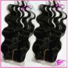 New arrival J part silk base closure, body wave Brazilian lace clsoure bleached knots, 4"x 4" 6a grade virgin human hair closure