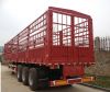 Promo SINOTRUK High Column 3 AXLES Tank Trailer / Black Cargo Truck Trailer