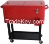 80QT drinks and beer Metal ice cooler cart