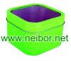 square tin box, window tin box, wedding favor tin box, candy tin box, candle box