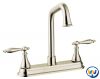 8" Brush Nickel Finish Lever handles Kitchen Faucet